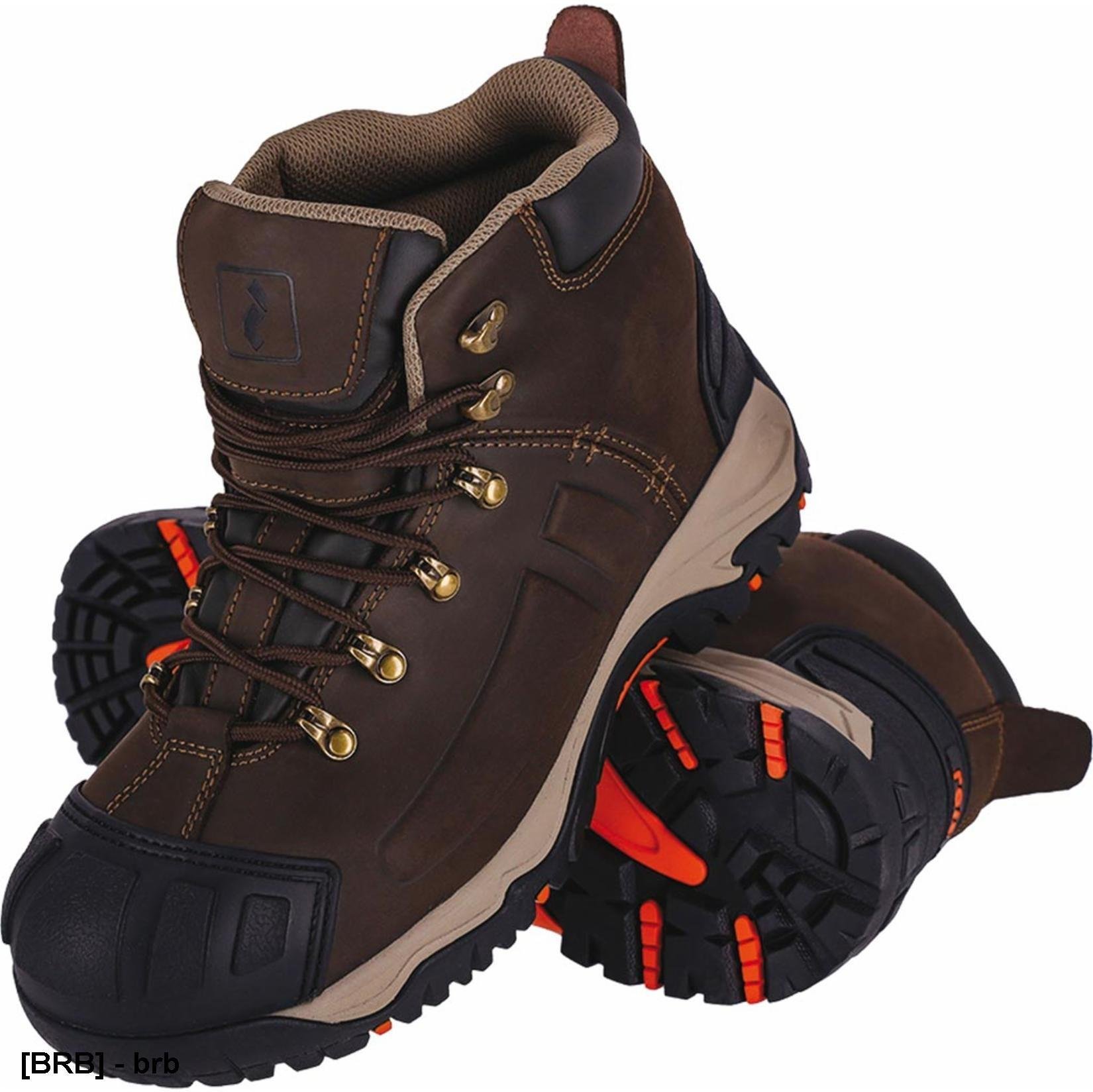 Trzewiki bezpieczny but męski podnosek skóra bydlęca wodoodporne podeszwa EVA guma antypoślizgowa antyelektrostatyczna odporne na gorące podłoże absorpcja pod pięta BCHEWER S7L SR HRO 47