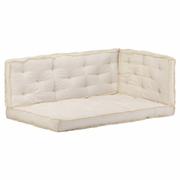 Poduszki ogrodowe - vidaXL Zestaw 3 poduszek na sofę z palet beżowy 3068554 - miniaturka - grafika 1