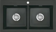 Zlewozmywaki - SystemCeram MERA TWIN SCHIEFER 85 (50620185) - miniaturka - grafika 1