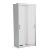 Szafy - Szafa przesuwna NICO 1 120cm biała z oświetleniem LED dwudrzwiowa - miniaturka - grafika 1