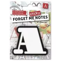 IF Forget me sticky notes kart samoprzylepne litera A - Szkolne artykuły papiernicze - miniaturka - grafika 1