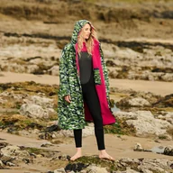 Płaszcze damskie - Regatta Unisex Płaszcz Plażowy Wodoodporny Changing Robe Jasnozielony, Rozmiar: L/XL - miniaturka - grafika 1
