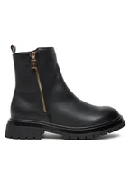 Buty dla chłopców - Tommy Hilfiger Botki Chelsea Boot T3A5-33566-1351 S Czarny - miniaturka - grafika 1