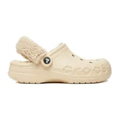 Klapki i japonki damskie - Klapki basenowe Crocs C-BAYA LINED FUZZ STRAP CLOG 206633-11S - miniaturka - grafika 1