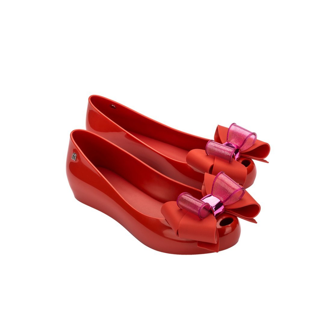 Melissa Ultragirl Sweet XXI Ad Red Baleriny Damskie Z Kokardą Czerwone 38