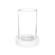 Akcesoria łazienkowe - Kubek na szczoteczki do zębów marmur biały - miniaturka - grafika 1