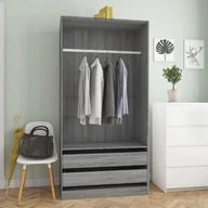 Meble do przedpokoju - Lumarko Szafka, szary dąb sonoma, 100x50x200cm, materiał drewnopochodny - miniaturka - grafika 1