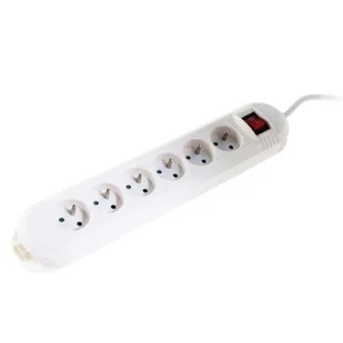Hama Comfort 6GN biały 44121926 Listwa zasilająca + wyłącznik 3m 44121926 - Listwy zasilające - miniaturka - grafika 3