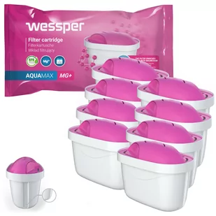 8X Wessper Mg+ Magnes Zamienny Wkład/Filtr Wody Do Dzbanków: Brita, Aquaphor, Wessper, Dafi (Zamiennik) - Wkłady filtrujące - miniaturka - grafika 1