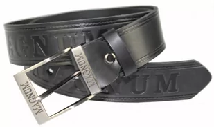 Pasek Męski Skórzany ARUCCE (PL) ''MAGNUM'' Skóra Licowa 40 mm CZARNY - Paski - miniaturka - grafika 1