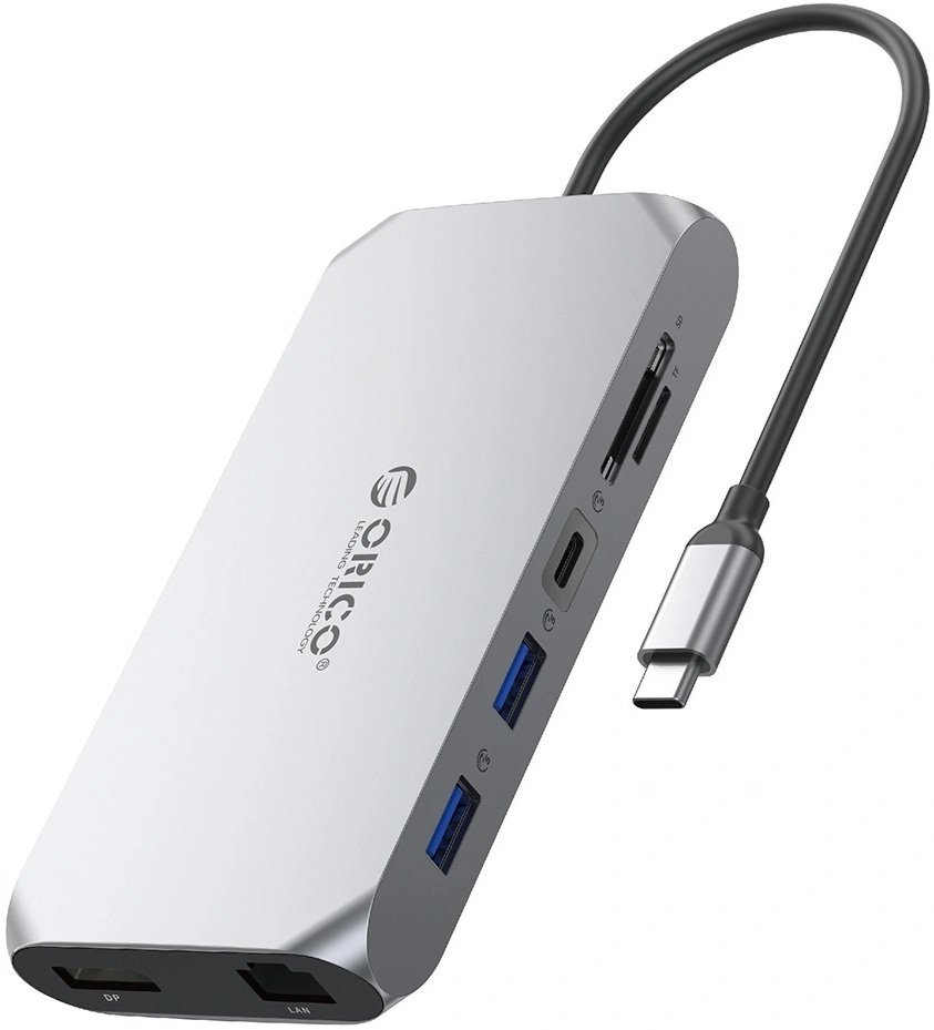 Stacja/replikator Orico XCR 12w1 USB-C szara ORICO-XCR-X33-GY-BP