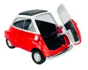 Samochody i pojazdy dla dzieci - WELLY OLD TIMER BMW ISETTA CZERWONY 1:34 SAMOCHÓD NOWY METALOWY MODEL - miniaturka - grafika 1