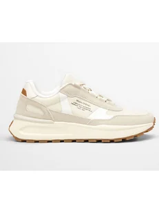 Marc O´Polo Skórzane sneakersy w kolorze kremowo-biało-beżowym - Trampki męskie - miniaturka - grafika 1
