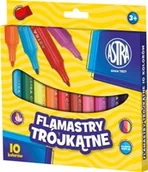 Flamastry - Astra FLAMASTRY TRÓJKĄTNE JUMBO 10 KOLORÓW - miniaturka - grafika 1