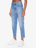 Spodnie damskie - Mustang Jeansy Charlotte 1013598 Niebieski Tapered Fit - miniaturka - grafika 1