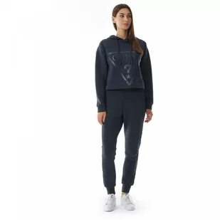 Damskie spodnie dresowe Guess Allie Scuba - grafitowe - GUESS - Spodnie sportowe damskie - miniaturka - grafika 1