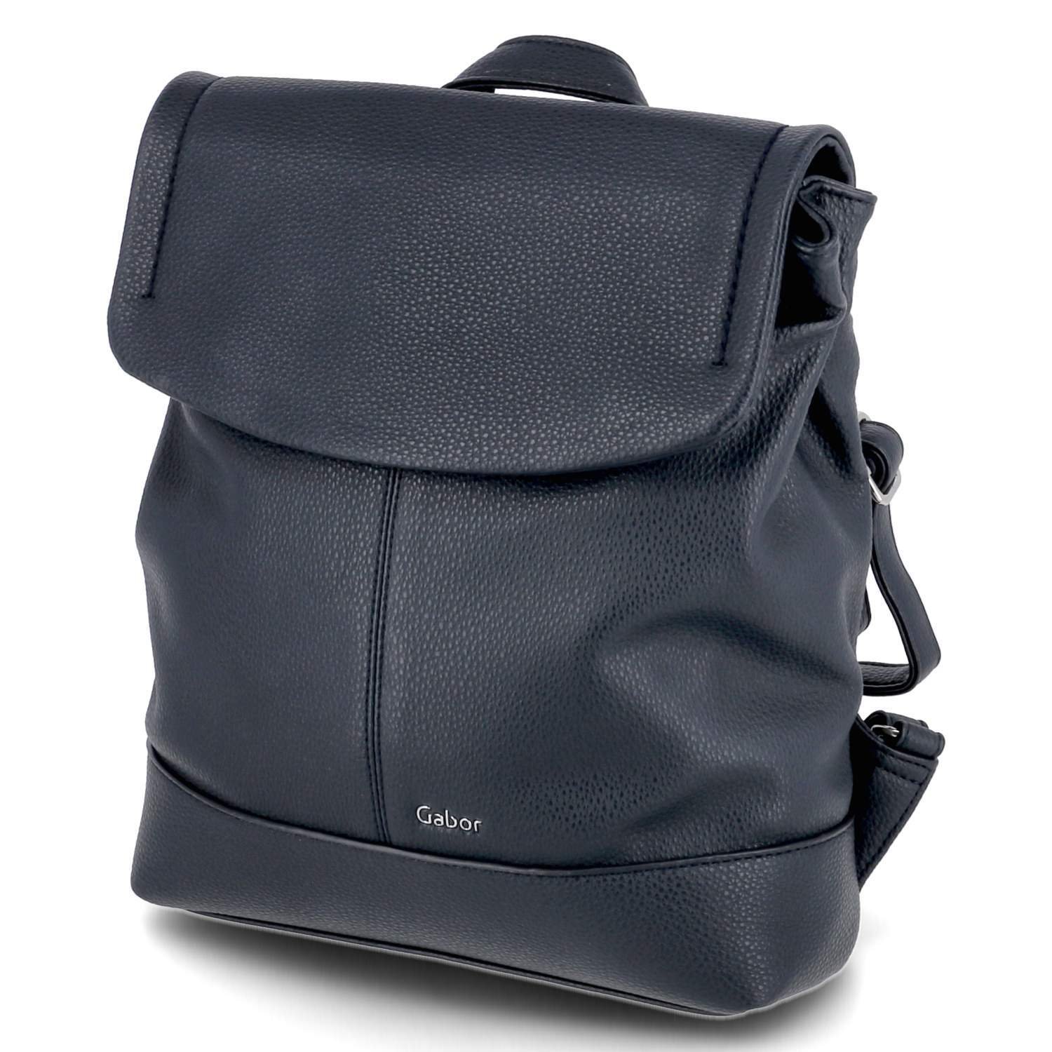 Gabor damski plecak miejski / plecak dzienny / plecak LENEA ciemnoniebieska sztuczna skóra