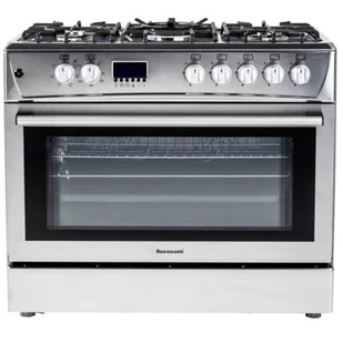 Kuchenka gazowo-elektryczna Ravanson KWGE-K90 Cheff Modern Srebrny - Kuchenki gazowo-elektryczne - miniaturka - grafika 1
