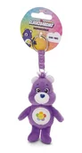 Plecaki - Breloczek Miś Szczęścia - Miś Harmonijny 10cm fioletowy - Pluszowy towarzysz przytulanka zwierzęca z kółkiem na klucze do smyczy, torby albo plecaka - miniaturka - grafika 1
