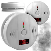 Czujniki czadu, dymu, gazu - Czujnik Czadu Tlenku Węgla Lcd Detektor Co Lcd Wykrywacz Bezprzewodowy - miniaturka - grafika 1