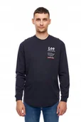 Koszulki męskie - LEE ROAD TEE LS MIDNIGHT NAVY L60WFEMA M - miniaturka - grafika 1