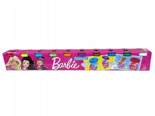 Ciastolina Barbie Zestaw 10 Kolorów Masy 140g - Lalki dla dziewczynek - miniaturka - grafika 1