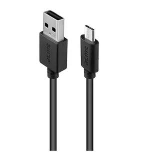 ACME EUROPE Kabel USB 2.0 CB1011 A/M micro-USB B/M 1m czarny 504416 - Huby USB - miniaturka - grafika 4