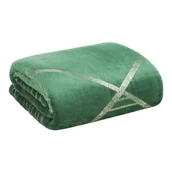 Koce - Koc DESIGN91 ciemny zielony 150x200 motyw geometryczny GINKO3 - miniaturka - grafika 1