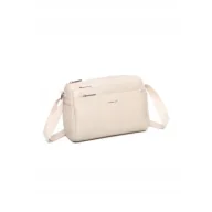 Torebki damskie - Modna Praktyczna Torebka Damska Listonoszka Beżowa LUIGISANTO - miniaturka - grafika 1