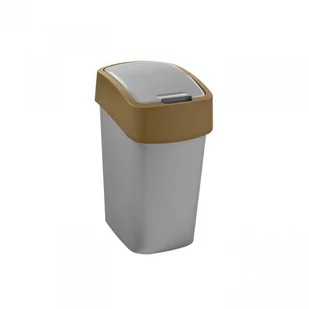 Curver Kosz na śmieci Flip Bin, brązowy, 10l - Kosze na śmieci - miniaturka - grafika 1