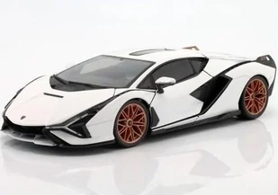 Lamborghini Sian Fkp 37 White 1:18 Bburago - Samochody i pojazdy dla dzieci - miniaturka - grafika 1