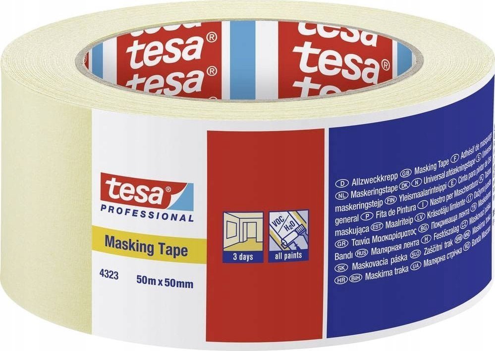 Tesa Tesa Paper Masking Tape 50mx50mm Standard beige 04323