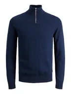 Swetry męskie - Jack & Jones Sweter "Emil" w kolorze granatowym - miniaturka - grafika 1