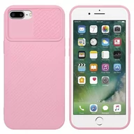 Etui i futerały do telefonów - Pokrowiec Do Apple iPhone 7 PLUS / 7S PLUS / 8 PLUS Etui w Bonbon róża Obudowa Case Cover Ochrona kamery Cadorabo - miniaturka - grafika 1