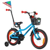 Rowery - Karbon Rocket 16 cali Niebiesko-czerwony 2023 - miniaturka - grafika 1