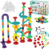 Zabawki interaktywne dla dzieci - LT353 TOR KULKOWY KULODROM Z WYRZUTNIĄ KULEK 113EL - miniaturka - grafika 1