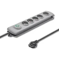 Listwy zasilające - QOLTEC Listwa zasilająca Listwa antyprzepięciowa 5 gniazd | 3m 5901878502724 - miniaturka - grafika 1