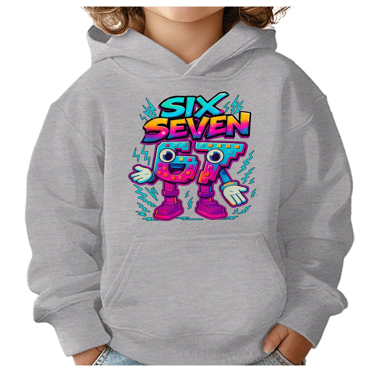 BLUZA DZIECIĘCA Z KAPTUREM 67 SIX SEVEN VIRAL 146-152 DLA DZIECKA PREZENT