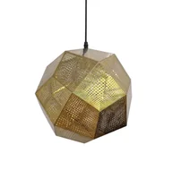 Lampy sufitowe - NOWOCZESNA LAMPA WISZĄCA ZŁOTA ASCONA - miniaturka - grafika 1
