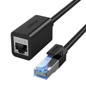 Kable USB - Ugreen przedłużacz kabel internetowy Ethernet RJ45 Cat8 40000 Mbps/ 40 Gbps 1m czarny (NW192 50199) - miniaturka - grafika 1