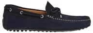 Koszulki męskie - Hackett London Męska koszulka polo do pływania z palmami, Niebieski Ciemny Ocean Blue, 43.5 EU - miniaturka - grafika 1