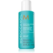 Szampony do włosów - Moroccanoil Scalp Balancing Shampoo kojący szampon do włosów przetłuszczających się przeciw łupieżowi 70 ml - miniaturka - grafika 1