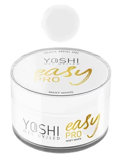 Yoshi - Żel UV/LED Easy Pro Milky White 15ml - Żele do paznokci - miniaturka - grafika 1