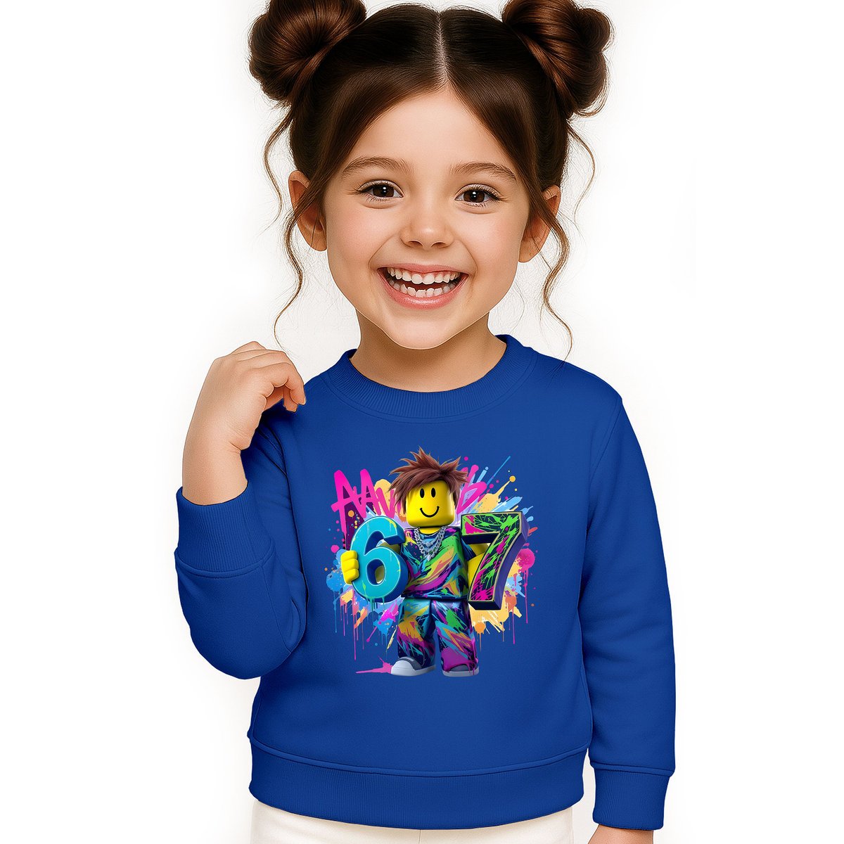 BLUZA DZIECIĘCA 67 SIX SEVEN VIRAL ROBLOX 104 DLA CHŁOPCA DZIEWCZYNKI