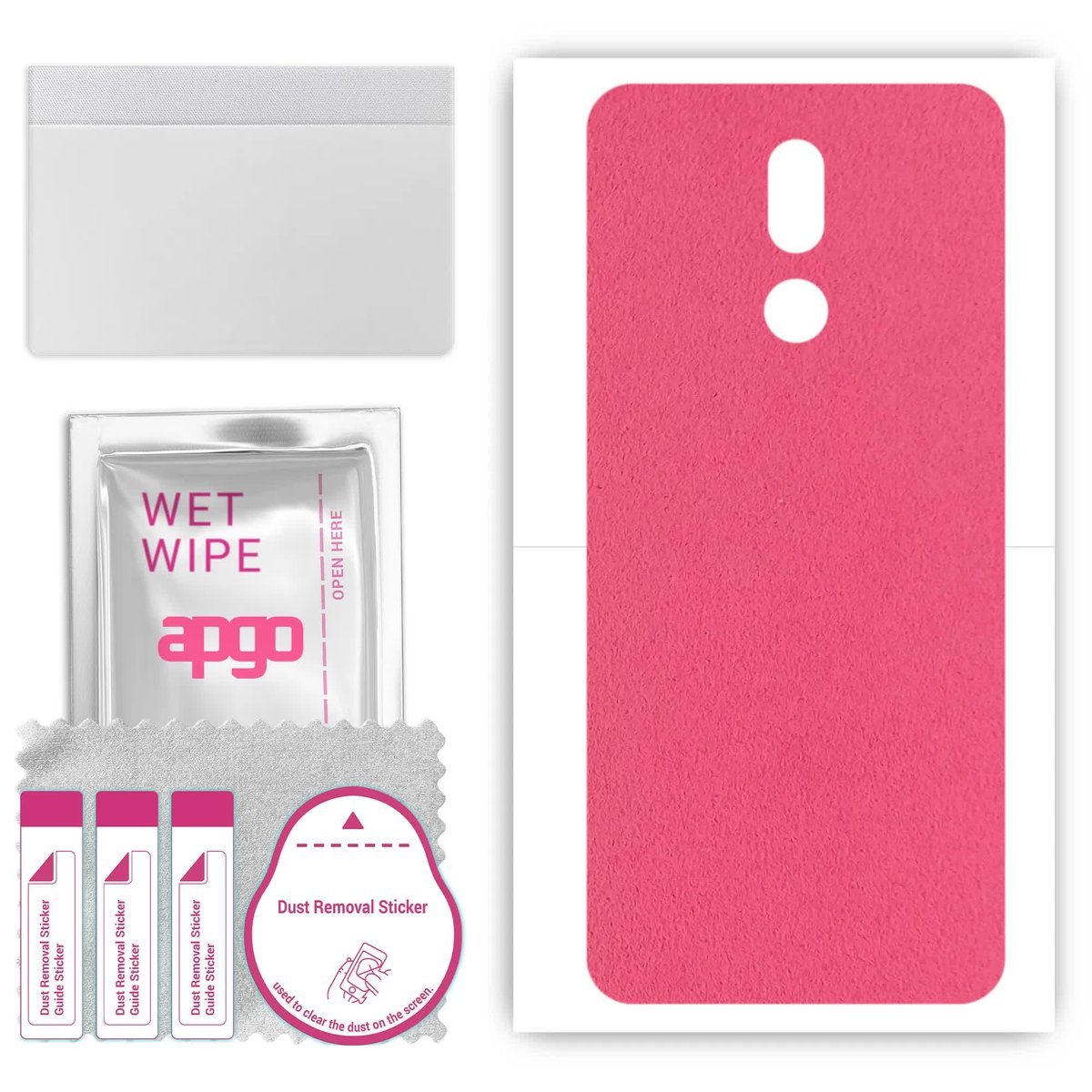 Folia naklejka skórka strukturalna na TYŁ Zamsz do Nokia 3.2 - Zamsz Różowy - apgo SKINS