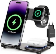 Ładowarki do telefonów - Bezprzewodowa Ładowarka Indukcyjna 3W1 Do Apple (Iphone Airpods Apple Watch - miniaturka - grafika 1