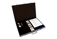 Zestawy do pokera - Garthen Walizka aluminiowa do pokera na 1000 żetonów z akcesoriami - miniaturka - grafika 1