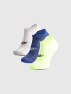 Skarpetki dla dzieci - 4F Skarpetki sportowe przed kostkę (3-pack) chłopięce - multikolor 32-34 - miniaturka - grafika 1
