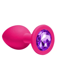 INNY Plug Anal Plug Emotions Cutie Medium Pink Dark Purple Crystal 138E139 - Korki analne - miniaturka - grafika 1