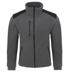 Bluza polarowa medyczna szara wstawki czarne r.XL - Odzież medyczna - miniaturka - grafika 1